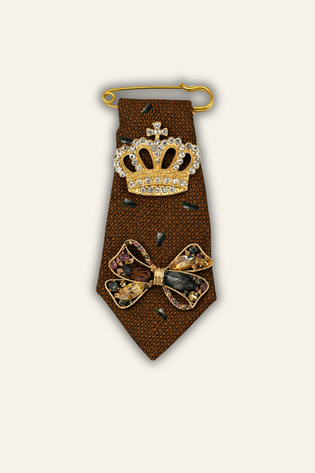 La Moyenne Copper Brooch