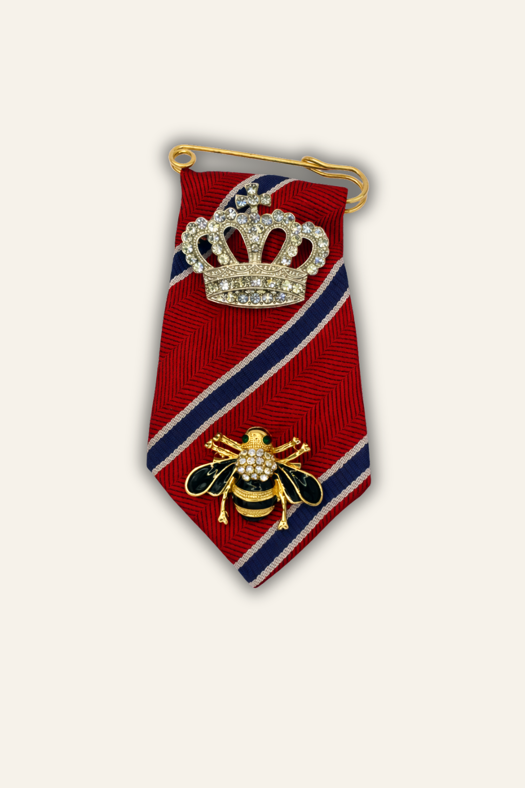 La Moyenne Red Brooch