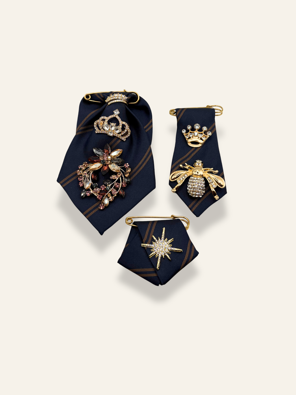 La Petite Navy Brooch
