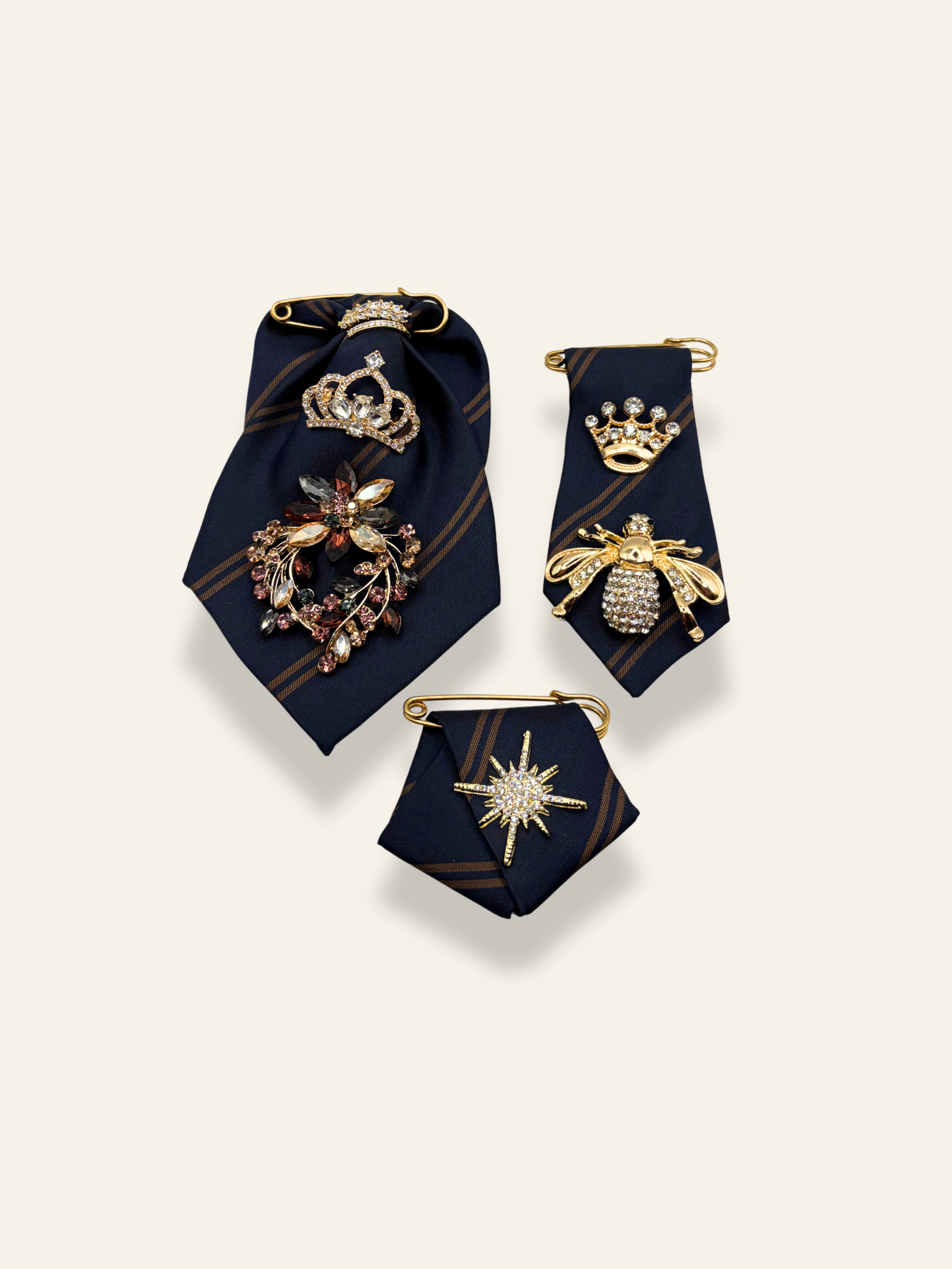 La Petite Navy Brooch
