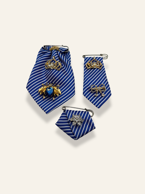 Royal Blue Brooch Trilogie