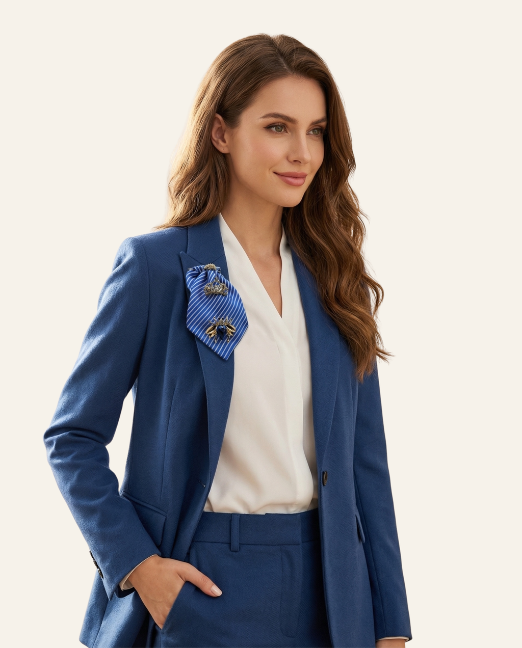 La Grande Royal Blue Brooch