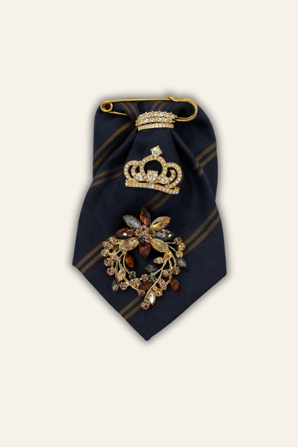 La Grande Navy Blue Brooch