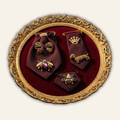 Burgundy Brooch Trilogie