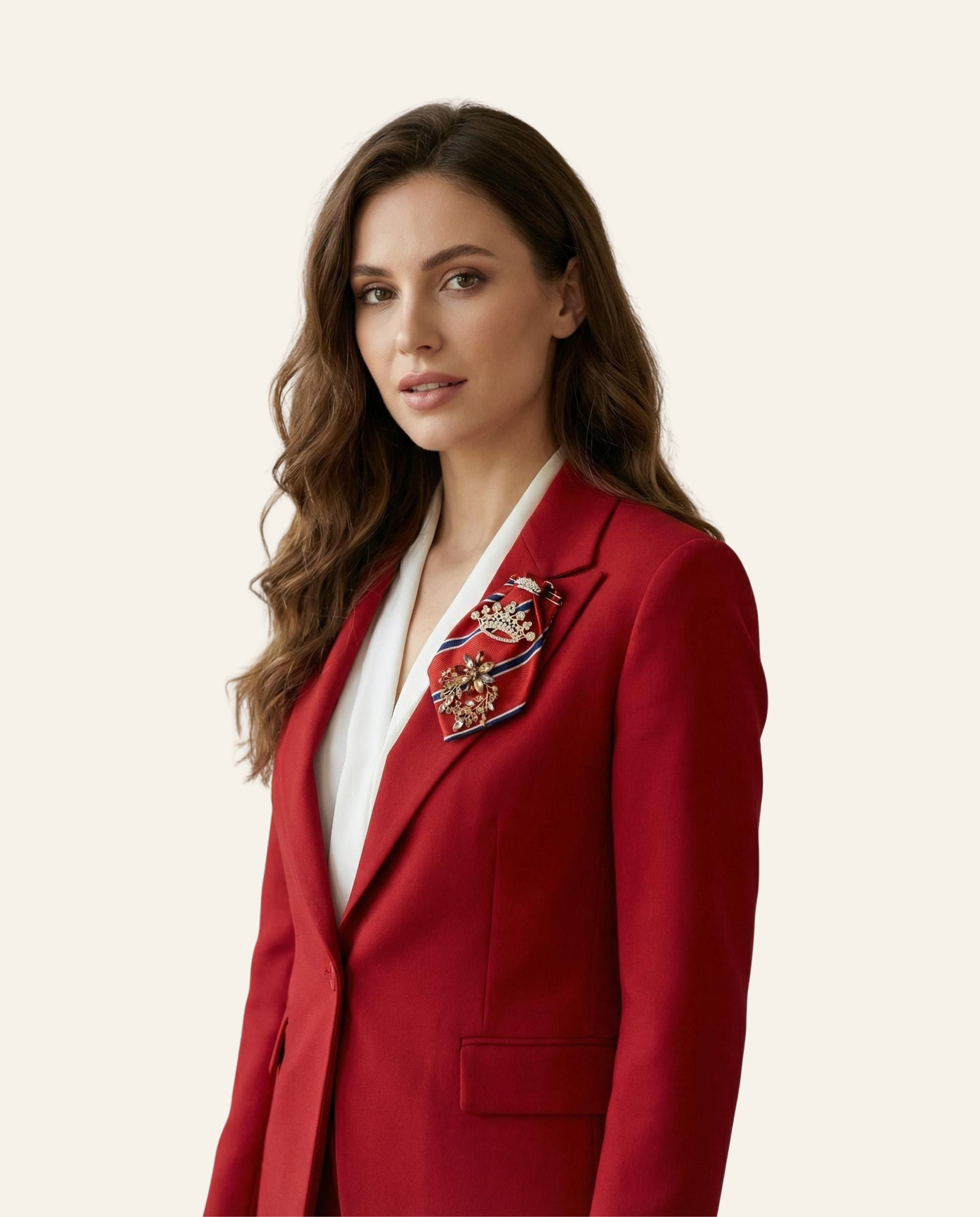 La Grande Red Brooch