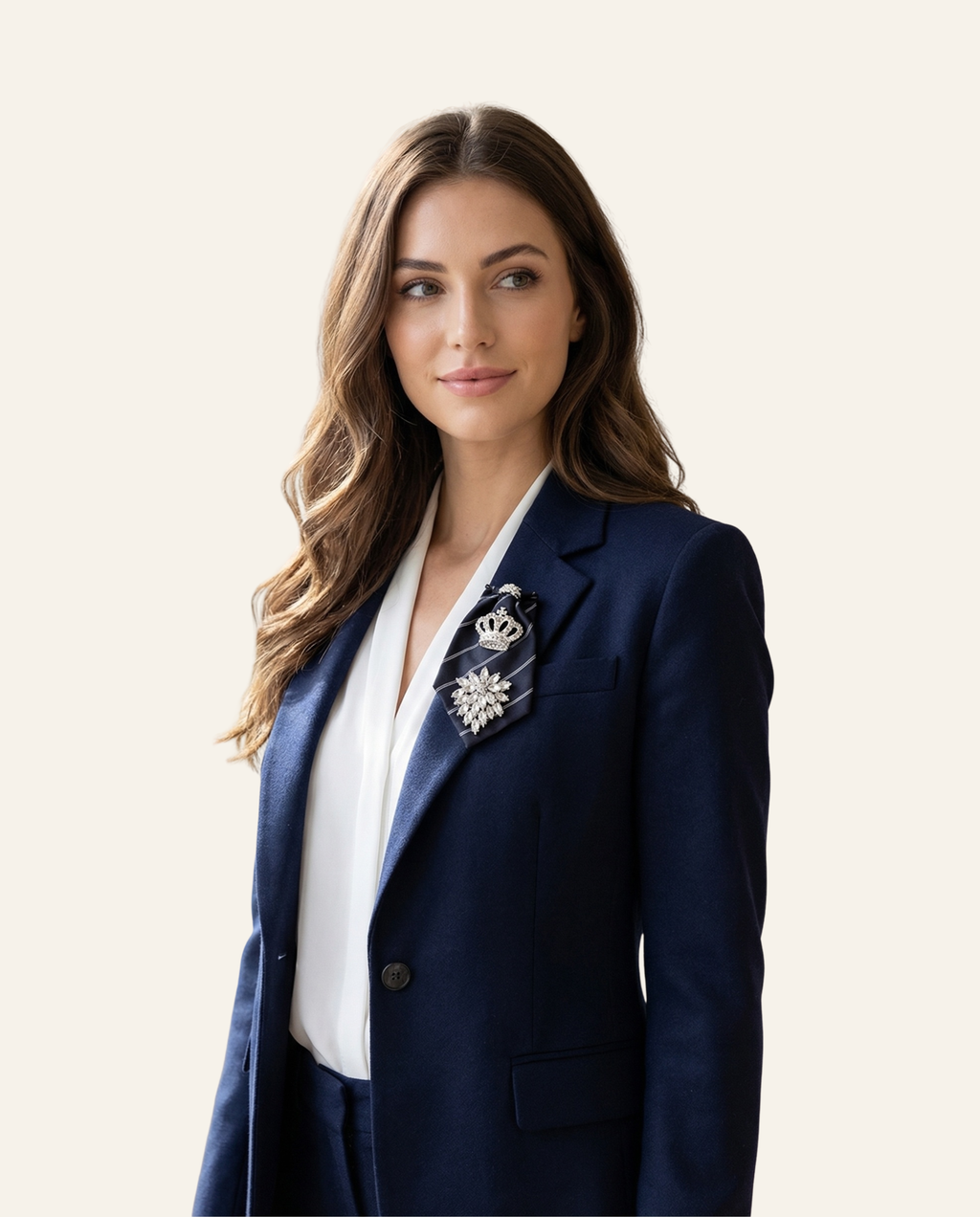 La Grande Black Brooch