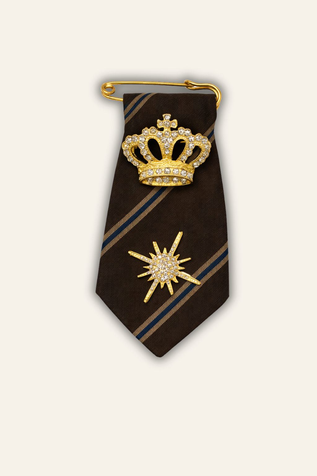 La Moyenne Brown Brooch