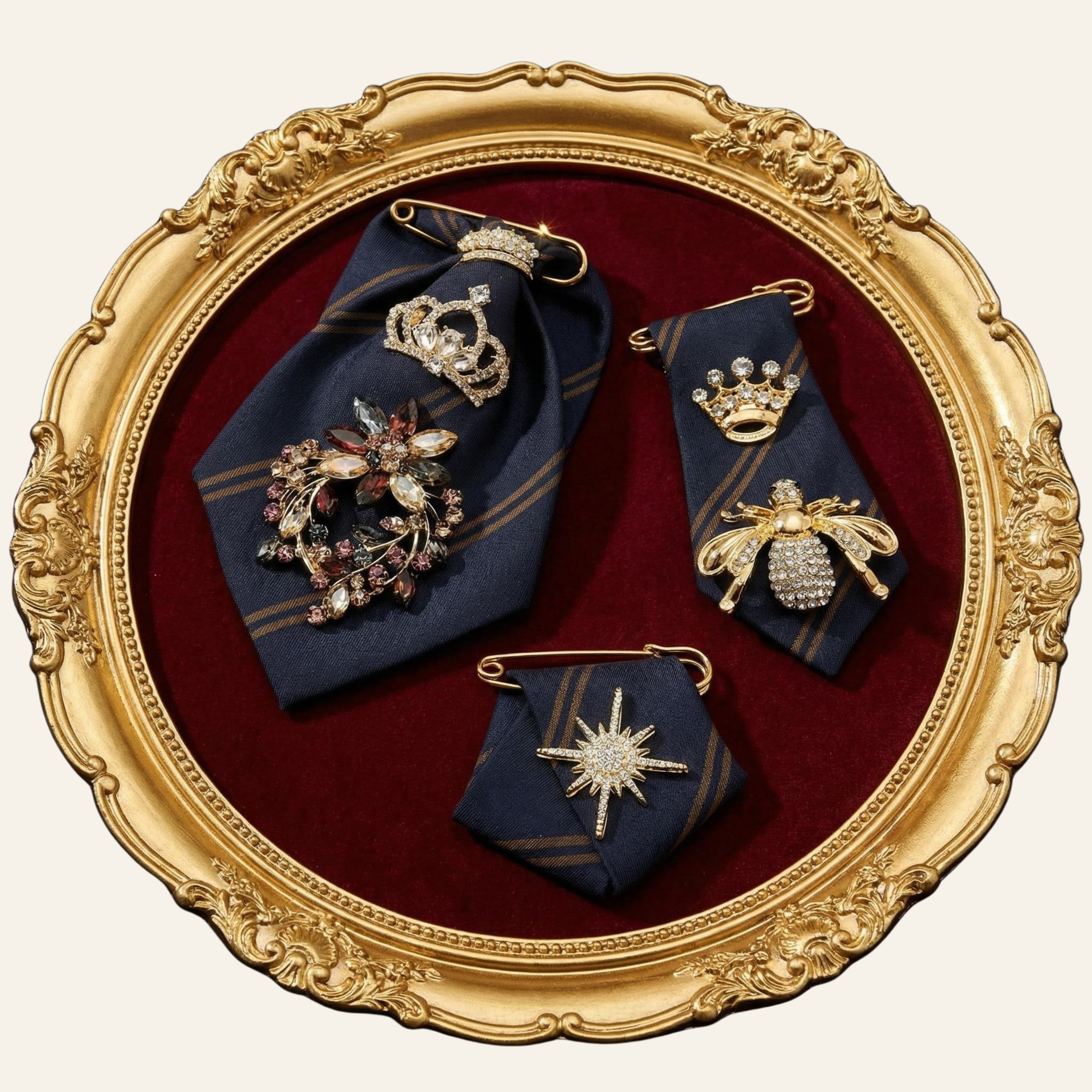 Navy Brooch Trilogie